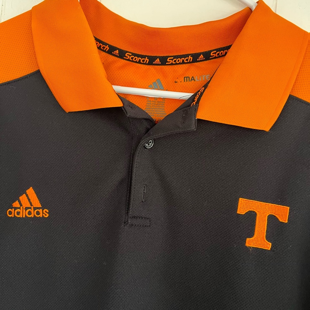 Adidas Men's Black and Orange Polo Shirt Tennessee VOLS Volunteers Size XL - Picture 5 of 11
